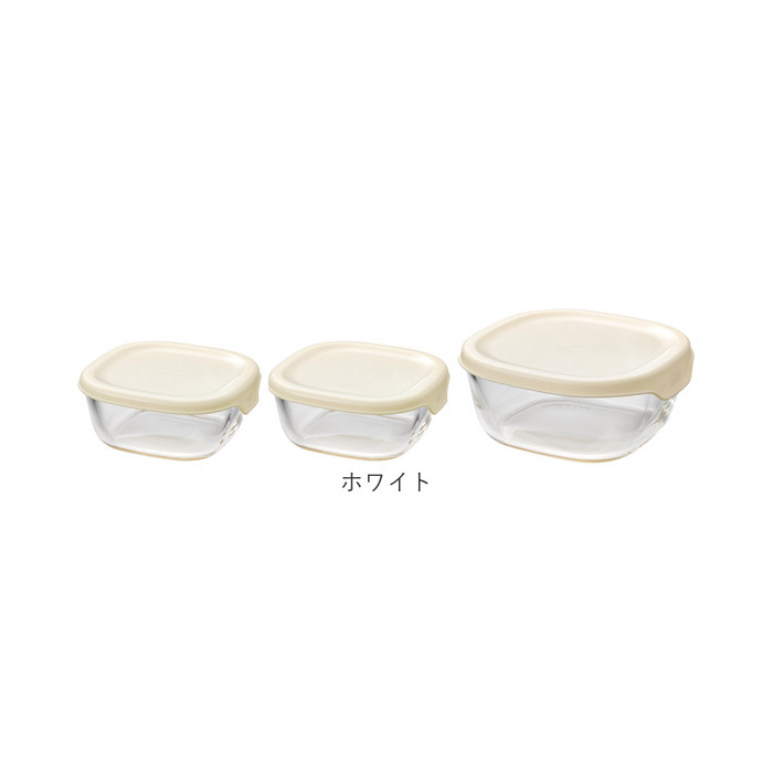 ハリオ 耐熱 ガラス コンテナ 3個セット 通販 HARIO 3KST-2012 耐熱ガラス 容器 耐熱ガラス容器 ガラス製 保存容器 熱湯OK 電子レンジ対応 食洗機対応 ハリオ | HARIO | 10