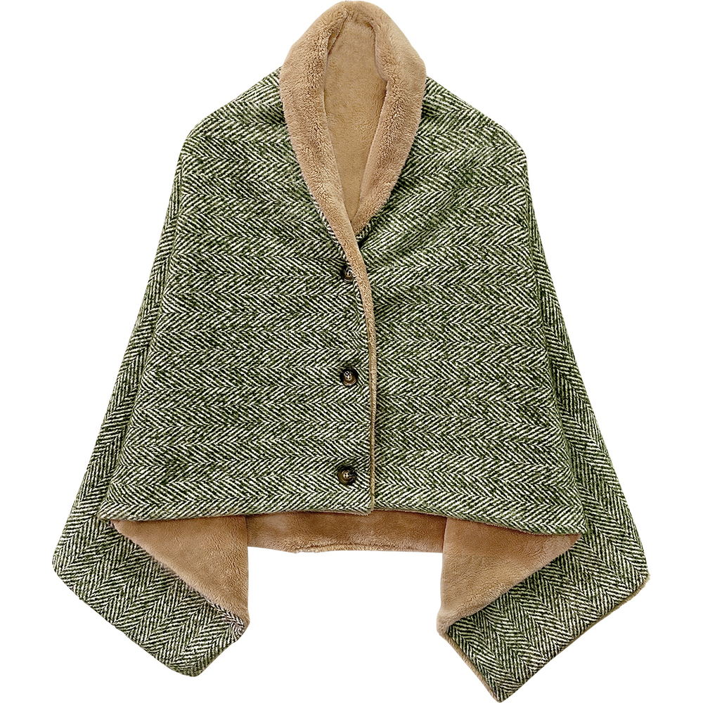 ブランケット ひざ掛け 3way 通販 145 × 80cm 膝掛け ひざかけ 暖かい おしゃれ ポンチョ風 秋冬 冬 あったかグッズ 腰巻き 大判 ブランケット | ブランド登録なし | 07