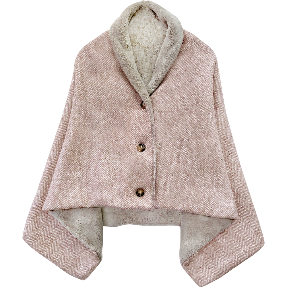 ブランケット ひざ掛け 3way 通販 145 × 80cm 膝掛け ひざかけ 暖かい おしゃれ ポンチョ風 秋冬 冬 あったかグッズ 腰巻き 大判 ブランケット | ブランド登録なし | 08