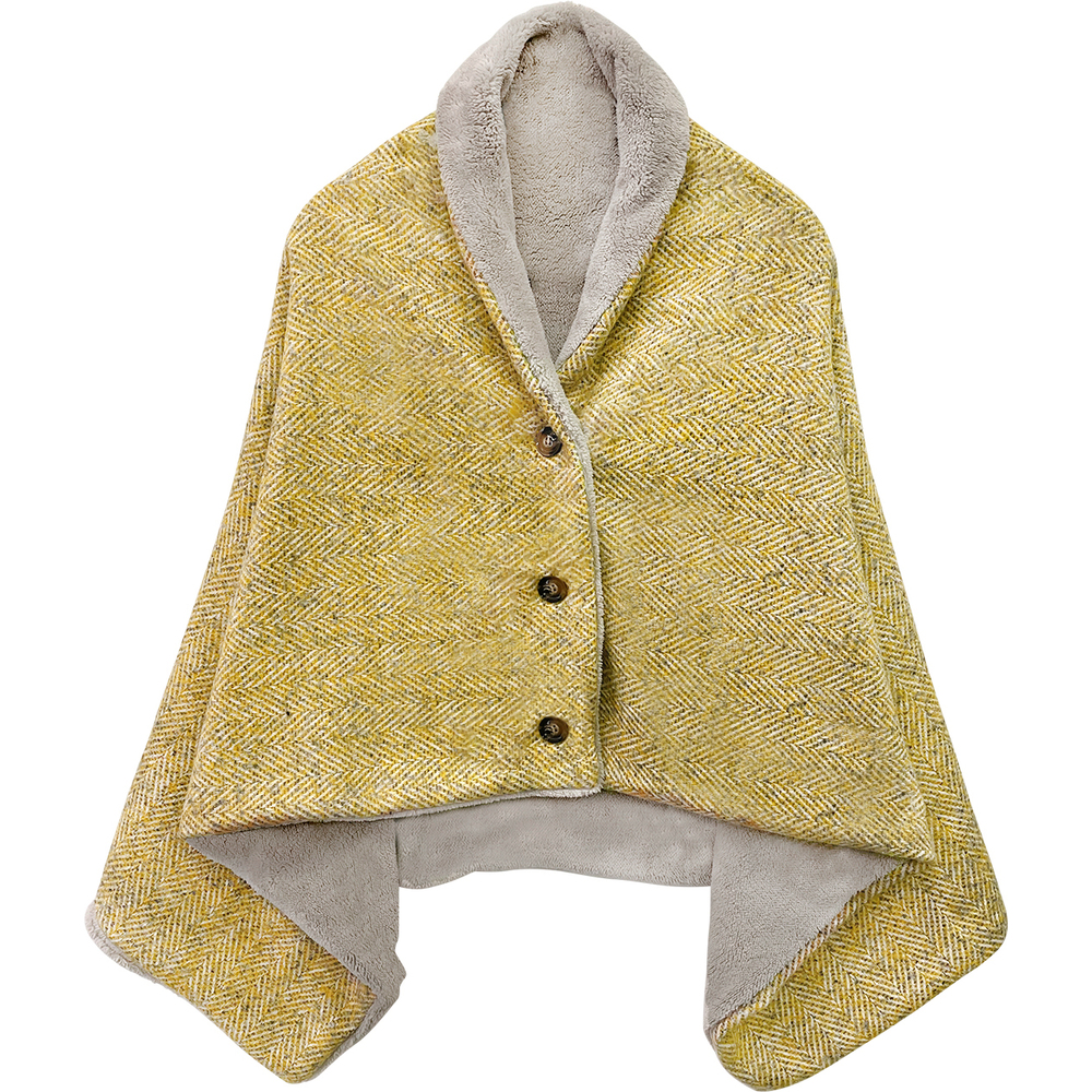 ブランケット ひざ掛け 3way 通販 145 × 80cm 膝掛け ひざかけ 暖かい おしゃれ ポンチョ風 秋冬 冬 あったかグッズ 腰巻き 大判 ブランケット | ブランド登録なし | 06