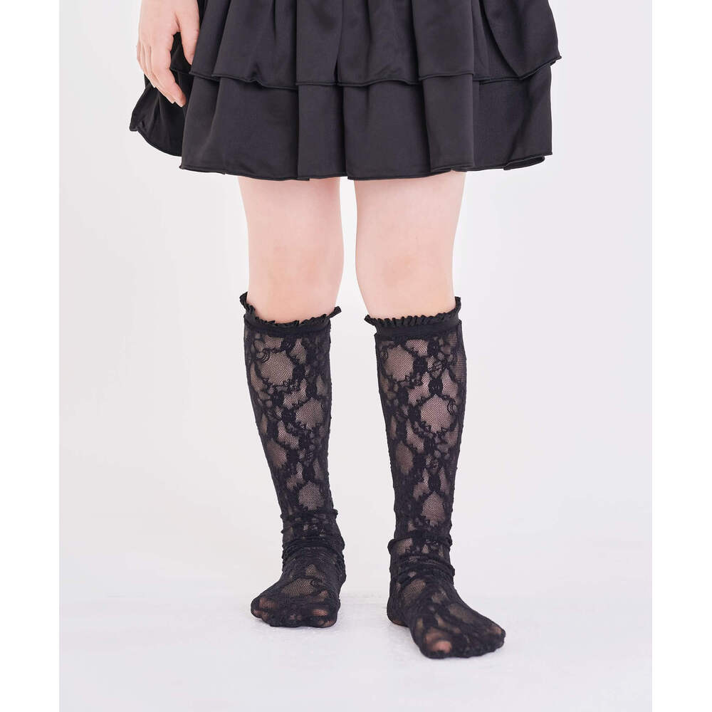 2点セット　学園ブラウス+ジレset 【Gray&Black】　＆　子羊ちゃん白 YOKO CHAN(ヨーコチャン) ハーフスリーブラッフルレイヤー