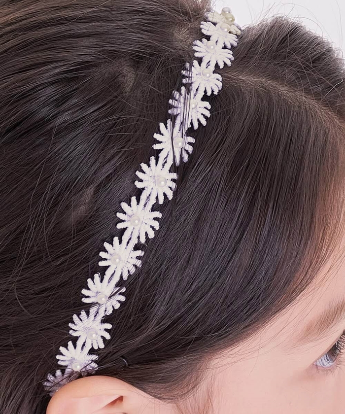 カチューシャ 花 キッズ パール 通販 ヘッドドレス 女の子 子供 子ども こども セレモニー 卒園式 入学式 卒業式 結婚式 かわいい 可愛い 発表会 フラワー | Rora | 06
