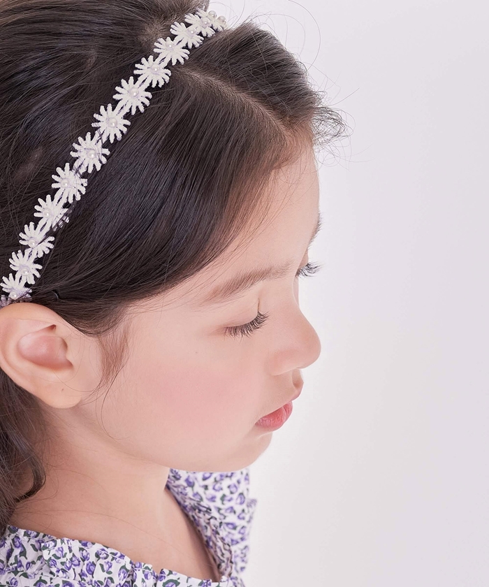 カチューシャ 花 キッズ パール 通販 ヘッドドレス 女の子 子供 子ども こども セレモニー 卒園式 入学式 卒業式 結婚式 かわいい 可愛い 発表会 フラワー | Rora | 08