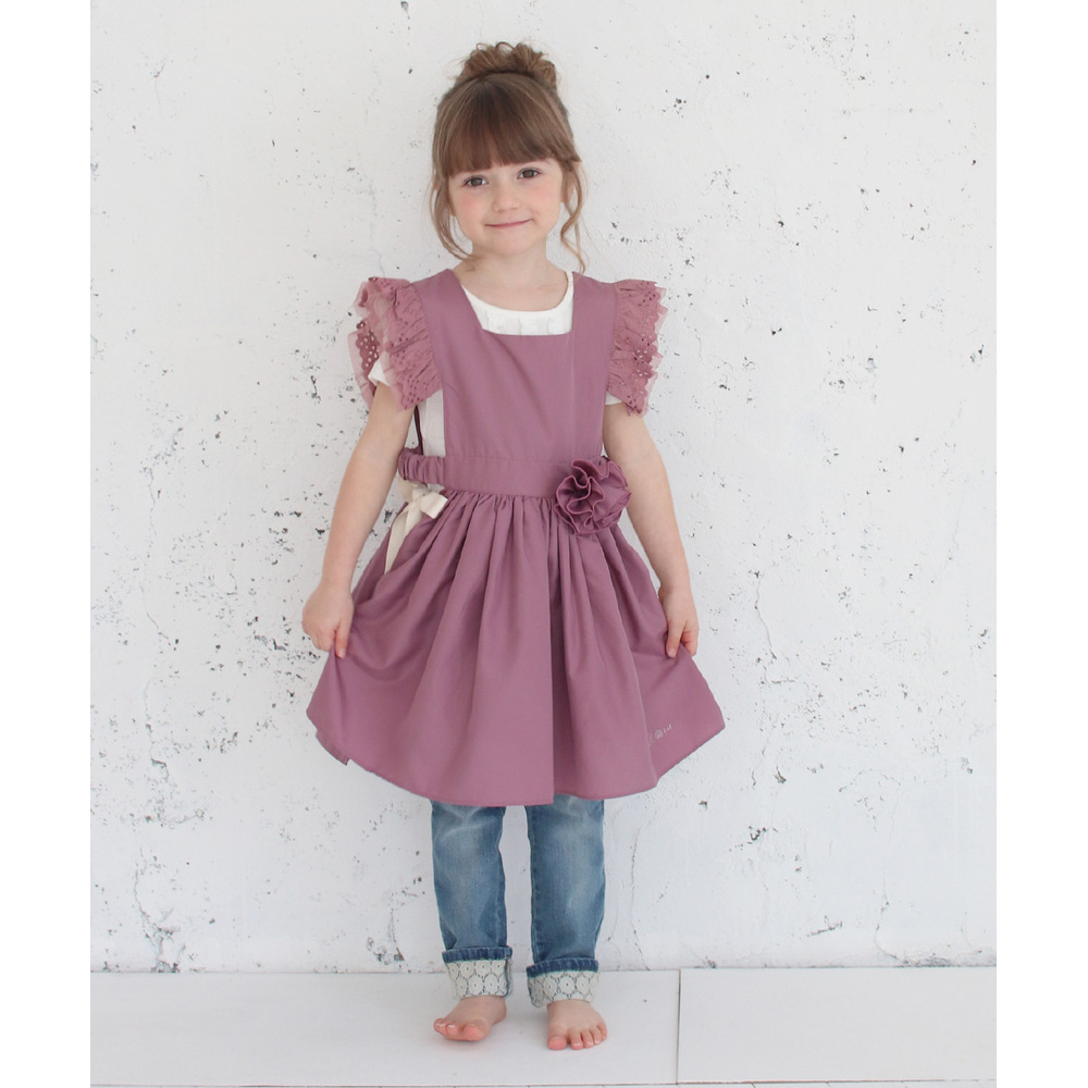 エプロンドレス 子ども 通販 エプロン ドレス 子供 5013-19-55