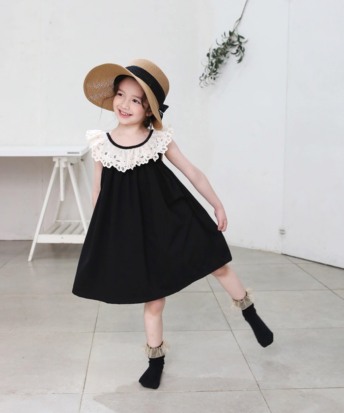 Rora（ローラ） ノースリーブ ワンピース キッズ 通販 ノースリーブ