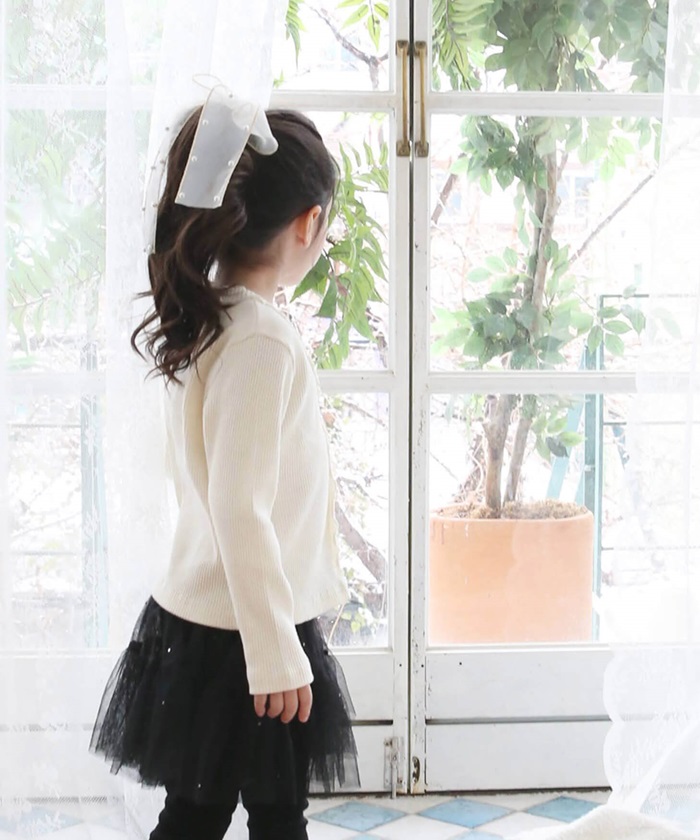 キッズ ヘアゴム リボン 通販 オーガンジー パール 68062301 ウナスヘアゴム 大きめ 女の子 大人っぽい 卒園式 入学式 結婚式 発表会 オシャレ 可愛い | Rora | 10