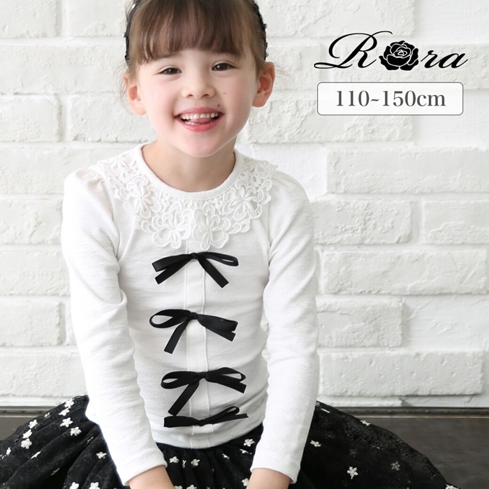 Rora（ローラ） 女の子 キッズ 長袖 Tシャツ 通販 ロンT 73012402 長袖