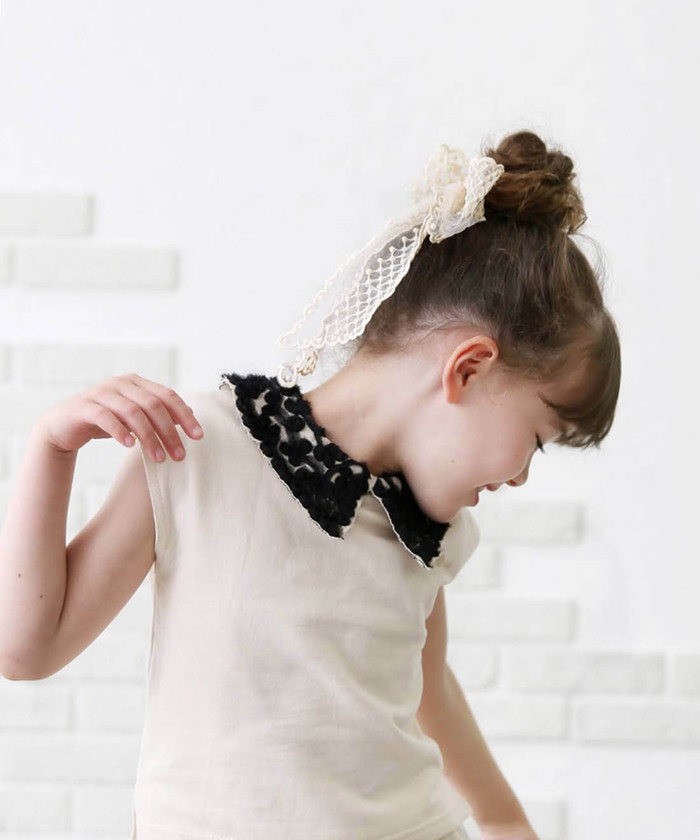 Rora バレッタ キッズ 通販 ミルフルル 髪飾り ヘアクリップ 髪留め リボン 大きめ レース 刺繍 ホワイト 女の子 子供 子ども こども フォーマル | Rora | 06
