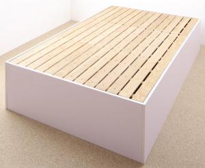 【フレームカラー:ウォルナットブラウン】大容量収納庫付きベッド ベッドフレームのみ 深型 すのこ床板 シングル