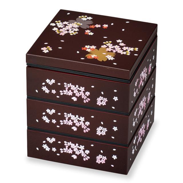 重箱 三段 通販 桜 3段 お重 5寸 ランチボックス ファミリー
