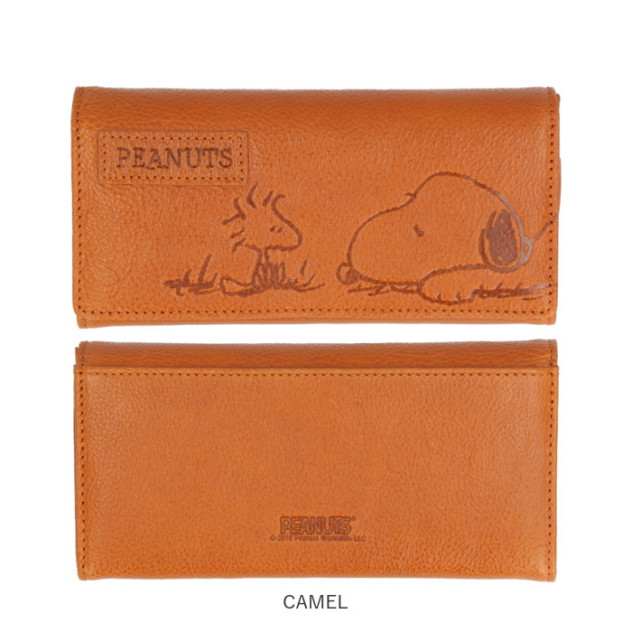 スヌーピー 財布 PEANUTS FACE 長財布 長財布 ロングウォレット 長サイフ サイフ かぶせ長財布 snoopy キャラクター