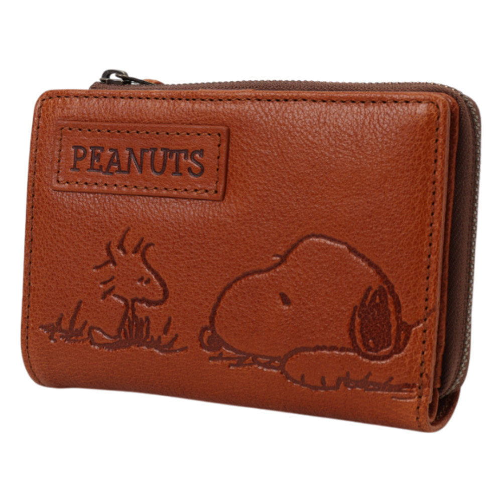 PEANUTS スヌーピー 財布 二つ折り 通販 SNOOPY 73055 レザー 本革
