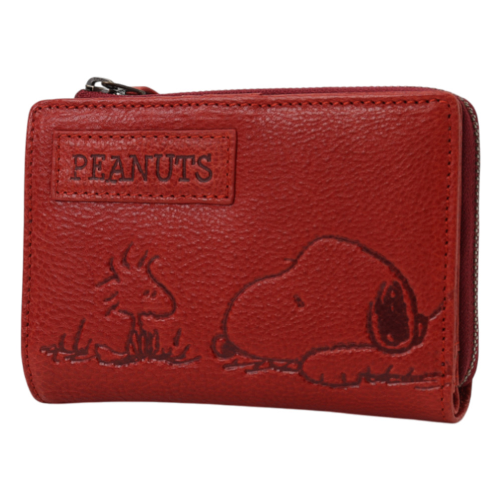 PEANUTS スヌーピー 財布 二つ折り 通販 SNOOPY 73055 レザー 本革