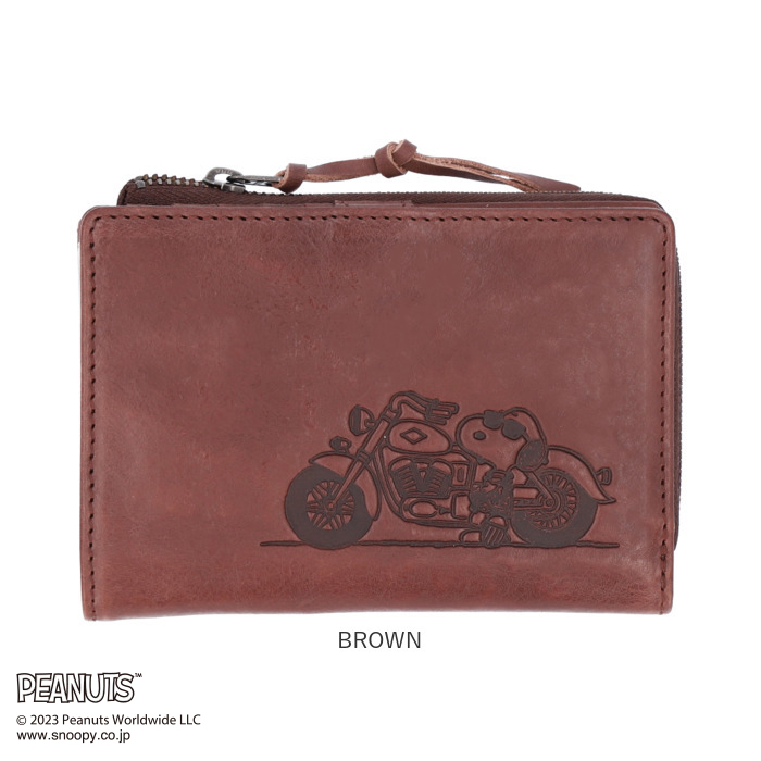 スヌーピー 財布 本革 二つ折い財布 通販 SNOOPY サイフ さいふ