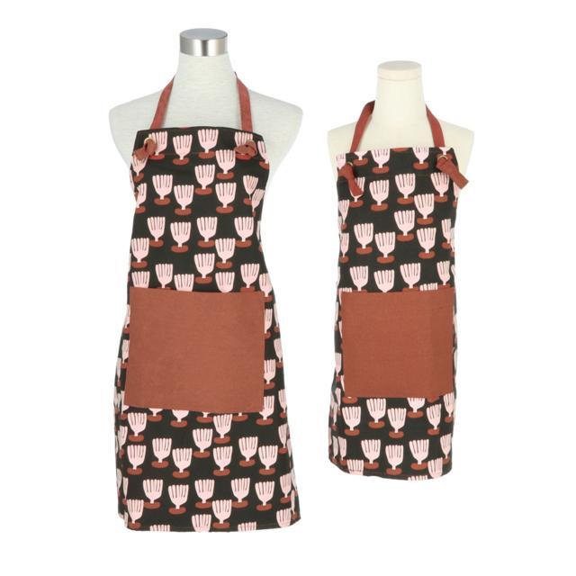 エプロン おしゃれ 通販 ナチュラル 安く て かわいい 親子 ペアルック レディース ショート丈 大人 可愛い ワンピース 保育士 子供用 大人用 キッズ エプロン |  | 01