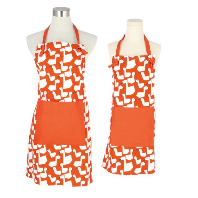 エプロン おしゃれ 通販 ナチュラル 安く て かわいい 親子 ペアルック レディース ショート丈 大人 可愛い ワンピース 保育士 子供用 大人用 キッズ エプロン |  | 02