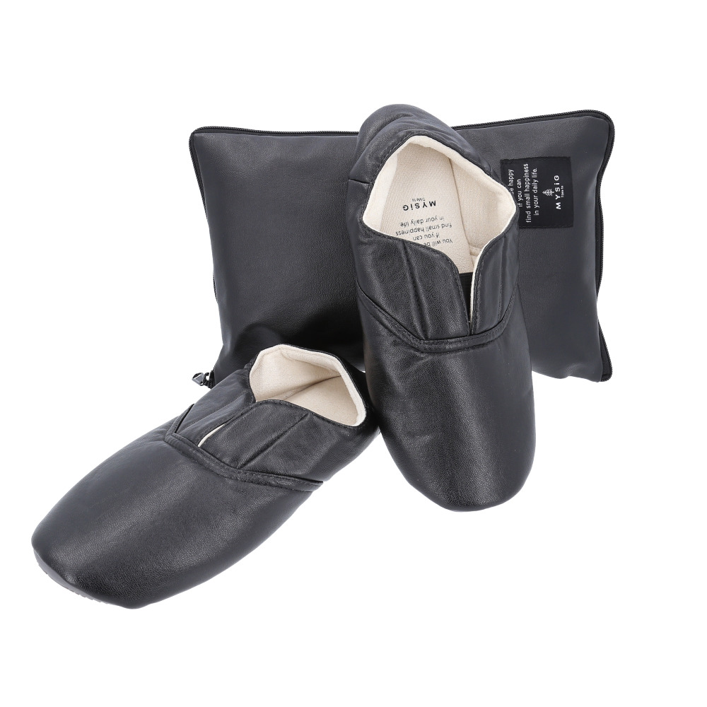 スリッパ 携帯 通販 洗える シンセティックレザースリッパ ルームシューズ ルームスリッパ 室内履き 携帯用 メンズ レディース 黒 ブラック スリッパ |  | 01