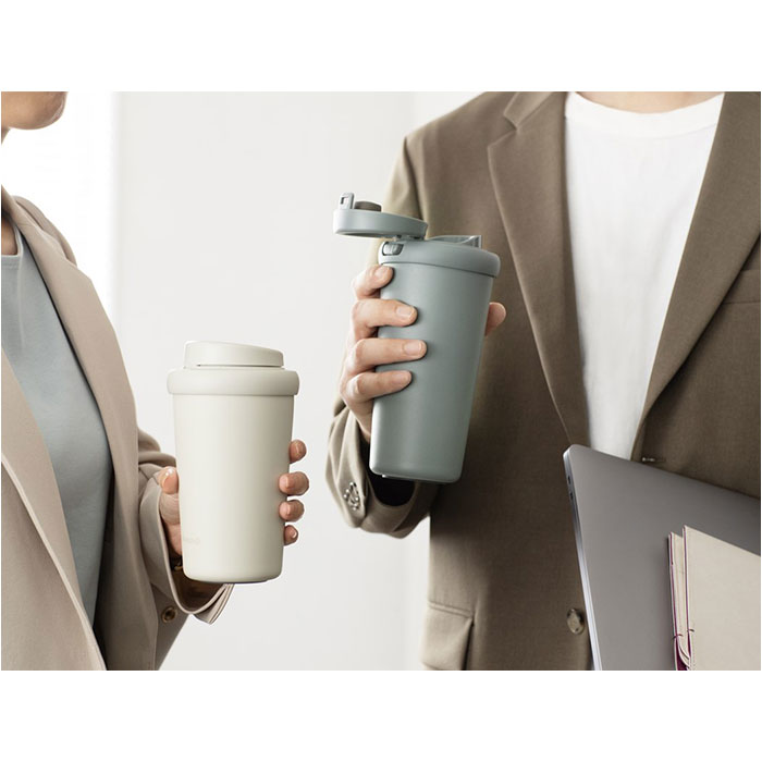 タンブラー 蓋付き 通販 400ml ステンレスタンブラー 蓋つき マイボトル コーヒータンブラー 保冷保温 広口 ワンタッチオープン テイクアウト タンブラー |  | 04