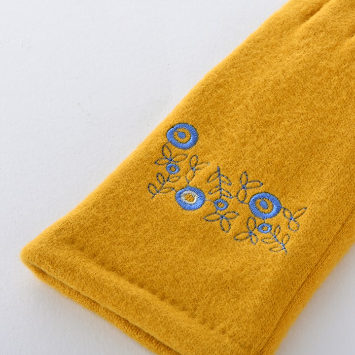 クロダ 手袋 KURODA AF65102L8 通販 グローブ レディース かわいい 暖かい スマホ対応 指あき 指出し 刺繍 おしゃれ 可愛い オシャレ 5本指 クロダ |  | 06