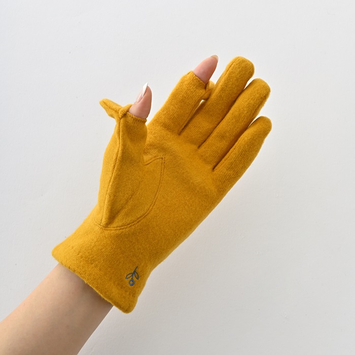 クロダ 手袋 KURODA AF65102L8 通販 グローブ レディース かわいい 暖かい スマホ対応 指あき 指出し 刺繍 おしゃれ 可愛い オシャレ 5本指 クロダ |  | 08