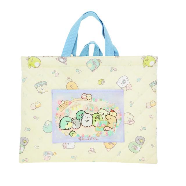レッスンバッグ キルティング 通販 手提げバッグ トートバッグ 子供 キッズ 女の子 男の子 キャラクター グッズ 入園グッズ すみっコぐらし レッスンバッグ | ブランド登録なし | 01
