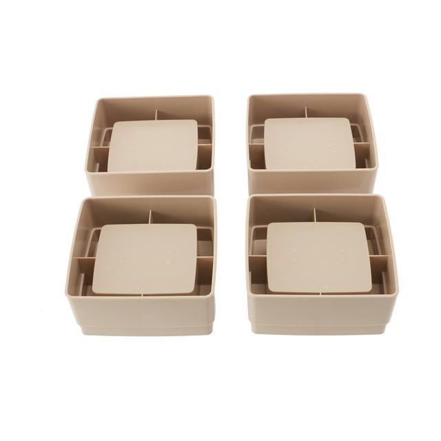 継ぎ脚 ベッド 高さ調整 継ぎ脚 4個組 ベッドの高さをあげる足 ベッド ソファ 継ぎ足 4cm 4個セット ベッド下収納 スマイルキッズ |  | 02