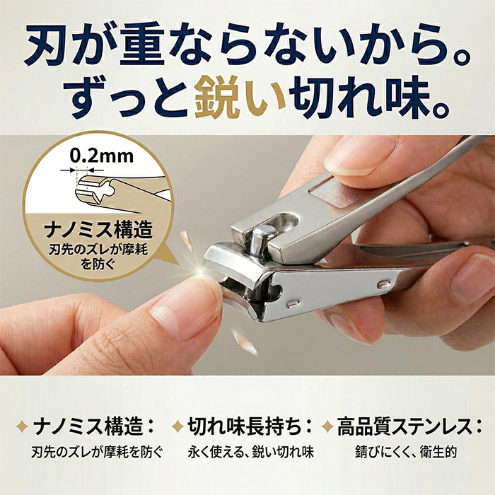 高級ステンレス爪切り 通販 爪切り つめきり ネイルクリッパー 手足用 飛び散り防止 爪キャッチャー付き 高級 ステンレス 切れ味抜群 高級ステンレス爪切り | BACKYARD FAMILY | 07