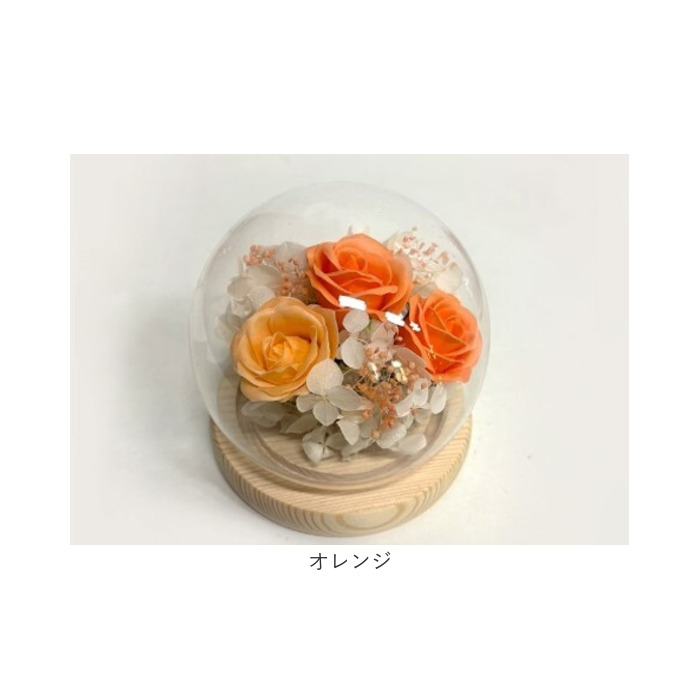 ブリザードフラワ- 通販 ガラスドーム フラワーギフト ガラス製 お花