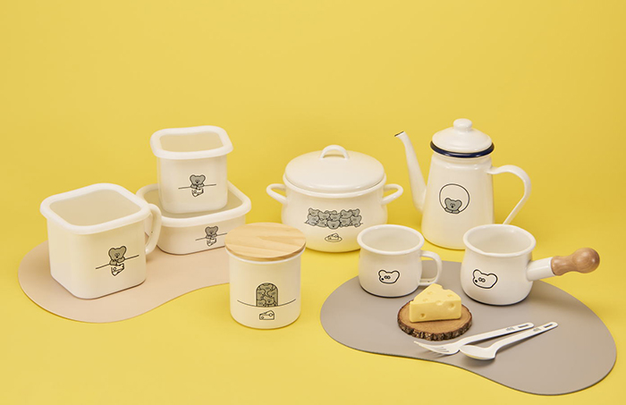 ホーロー鍋 16cm 通販 ねずみのANDY グッズ 両手鍋 鍋 なべ ナベ