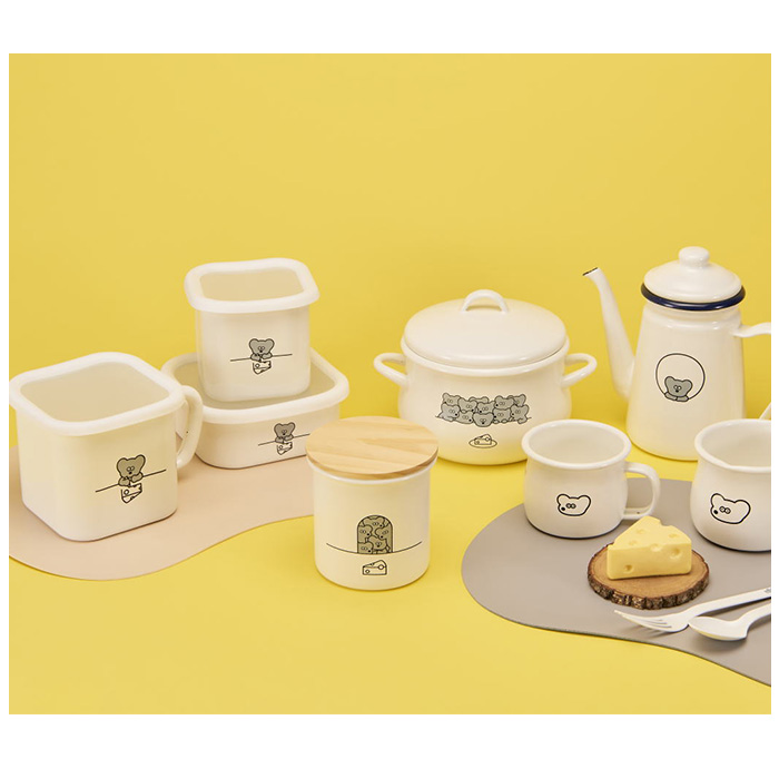 ホーロー 保存容器 通販 ねずみのANDY グッズ ストッカー キッチン