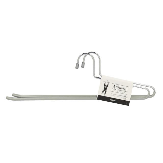 ハンガー すべらない 10本 通販 男性用 スラックスハンガー 10本組 セット ズボン パンツ用 おしゃれ ボトムハンガー ブランド アニマーレ シルバー ハンガー |  | 01