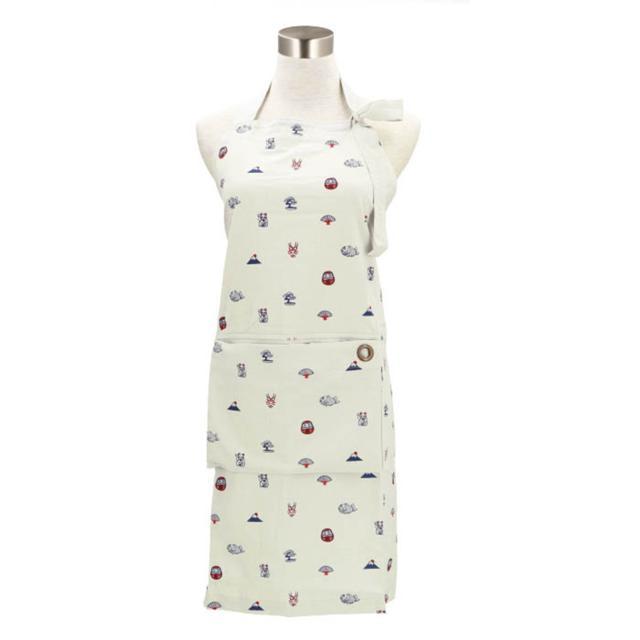 エプロン 通販エプロン おしゃれ 男女兼用 アンドパッカブル AND PACKABLE 和 わ シリーズ ナチュラル 和柄 かわいい 保育士 メンズ レディース 家事 炊事 お稽 | AND PACKABLE | 04