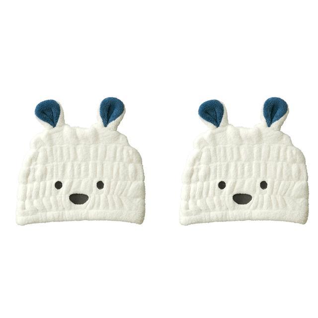 zooie(カラリズーイ) 通販 タオルキャップ 2個セット 子供 キッズ ヘアキャップ 吸水 女の子 男の子 キャップタオル 耳付き ドライキャップ |  | 03