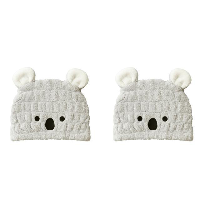 zooie(カラリズーイ) 通販 タオルキャップ 2個セット 子供 キッズ ヘアキャップ 吸水 女の子 男の子 キャップタオル 耳付き ドライキャップ |  | 02