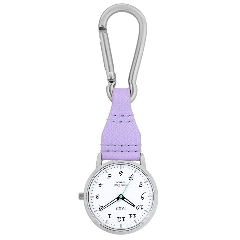 時計 付き キーホルダー 通販 J-AXIS AP1353 カラビナウォッチ 時計 ウォッチ カラビナ時計 ナースウォッチ 懐中時計 アナログ 3針 フック メンズ | J-AXIS | 03