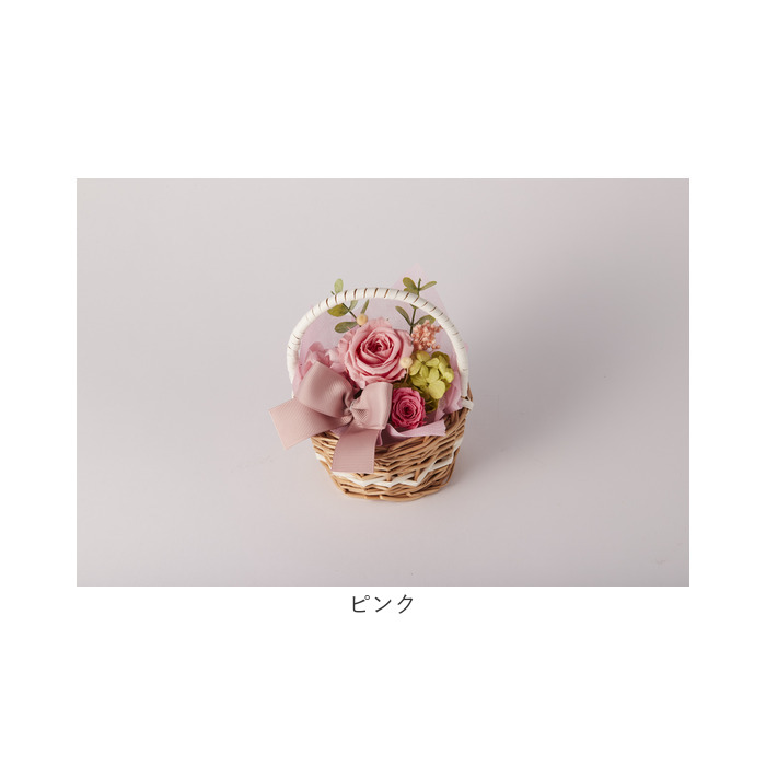 プリザーブドフラワー かご 通販 フラワーバスケット フラワー