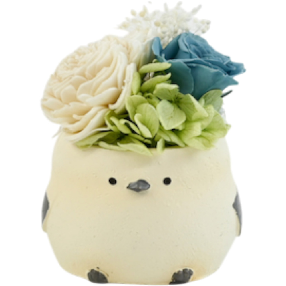 プリザーブドフラワー シマエナガ 通販 ブリザーブドフラワー フラワー