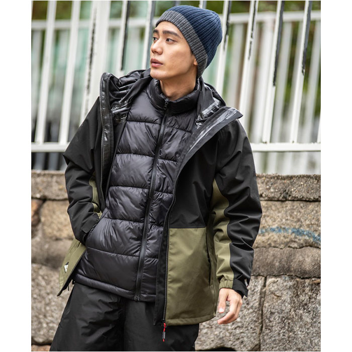 防水ジャケット メンズ 通販 防水ジャンパー 防寒 ジャケット ジョイント3in1ジャケット レインジャケット 透湿 レインウェア 防水ジャケット |  | 04