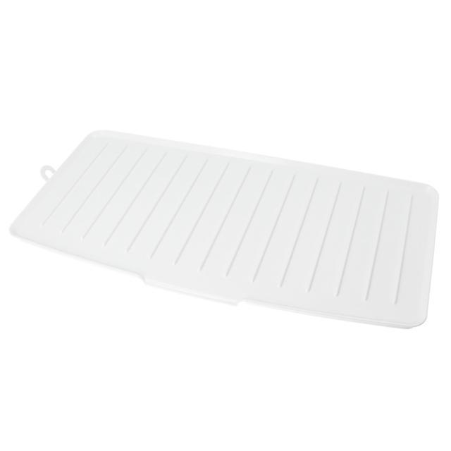 水切りラック シンク上 通販 水切り 水切りかご 水切りカゴ かご リバーシブル トレー スリム 水が流れる 止水機能付 止水 横置き ヨコ置き 水切りラック |  | 02