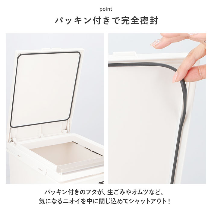 アスベル ゴミ箱 ASVEL 6605 通販 ダストボックス ごみ箱 分別ペダル ごみばこ くず入れ ゴミバコ スリム 2段 2分別 ふた付き 38リットル ペダルペール アスベル | アスベル | 05