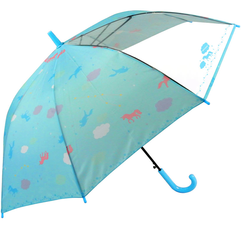 傘 子供 55cm 通販 キッズ 55 おしゃれ キッズ傘 55センチ かわいい ジャンプ傘 長傘 雨傘 かさ カサ 透明窓付き 子供用 子ども 女の子 女子 女児 ガール 傘 |  | 03