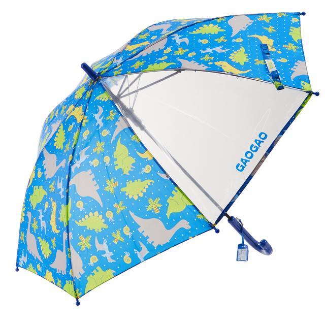 傘 子供 ジャンプ傘 おしゃれ ワンタッチ キッズ 軽量 こども 子ども用 通園 幼稚園 保育園 男の子 50cm かわいい グラスファイバー 丈夫 透明窓つき  傘 |  | 01
