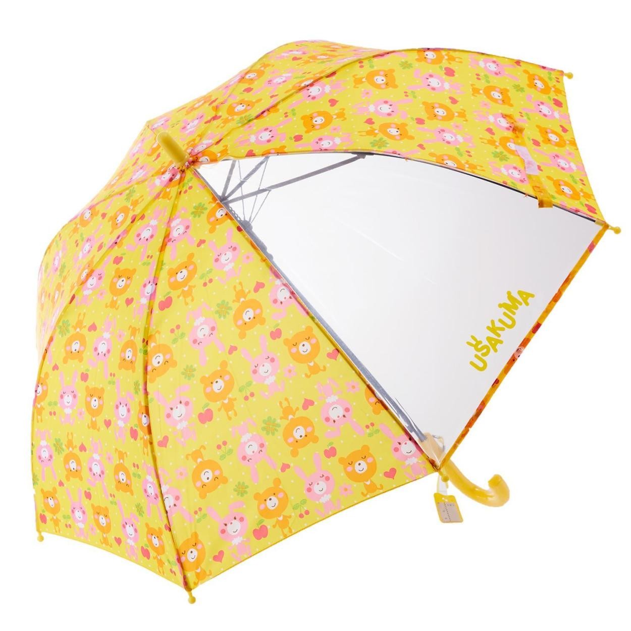 子供傘 傘 子供 ジャンプ傘 50cm 通販 傘 子ども用 キッズ 女の子 女児 1コマ 透明窓付き グライファイバー骨 丈夫 折れにくい 通園 幼稚園 保育園 通学 |  | 03
