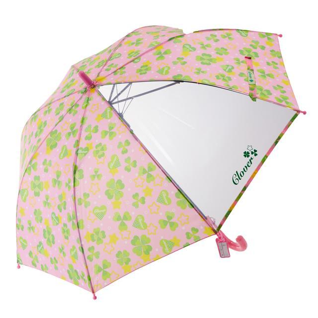 子供傘 傘 子供 ジャンプ傘 50cm 通販 傘 子ども用 キッズ 女の子 女児 1コマ 透明窓付き グライファイバー骨 丈夫 折れにくい 通園 幼稚園 保育園 通学 |  | 07