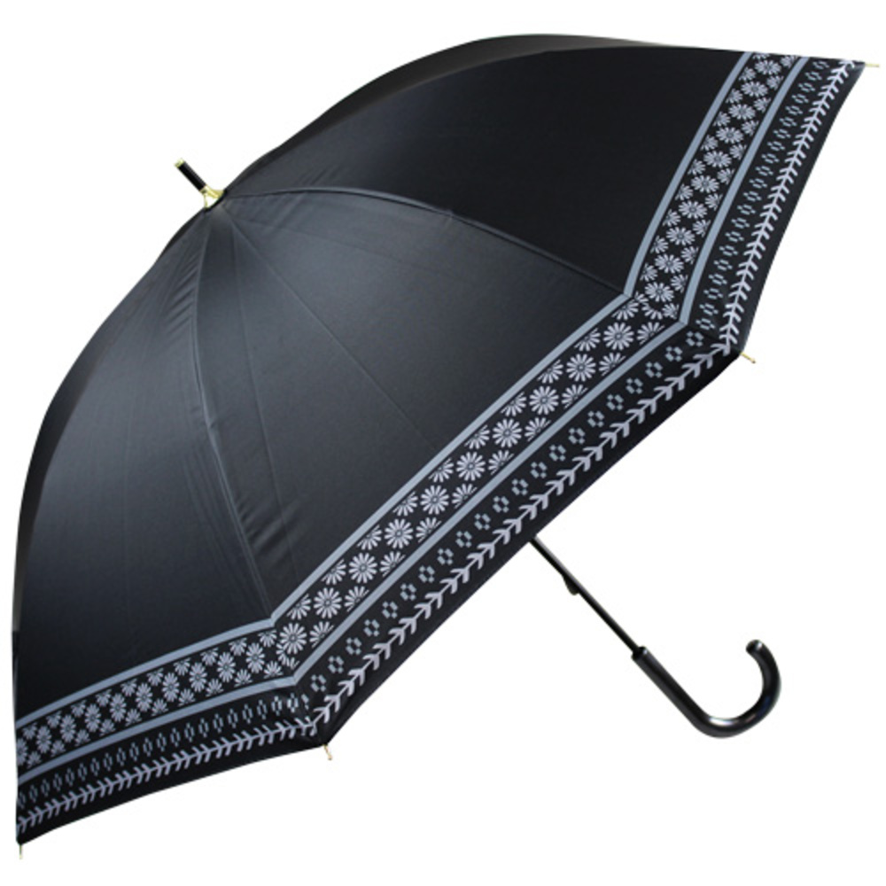 傘 レディース 大人 通販 長傘 47cm 晴雨兼用 かさ カサ 雨傘 日傘 一級遮光 UVカット99％ 手開き 晴雨兼用傘 ブラックコーティング傘 UPF50+ おしゃれ 傘 |  | 06