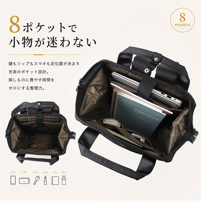 アネロ リュック anello ATB0193N 通販 リュックサック デイパック バックパック anelloリュック 口金リュック レディース 大容量 A4 通勤 通学 アネロ | anello | 14