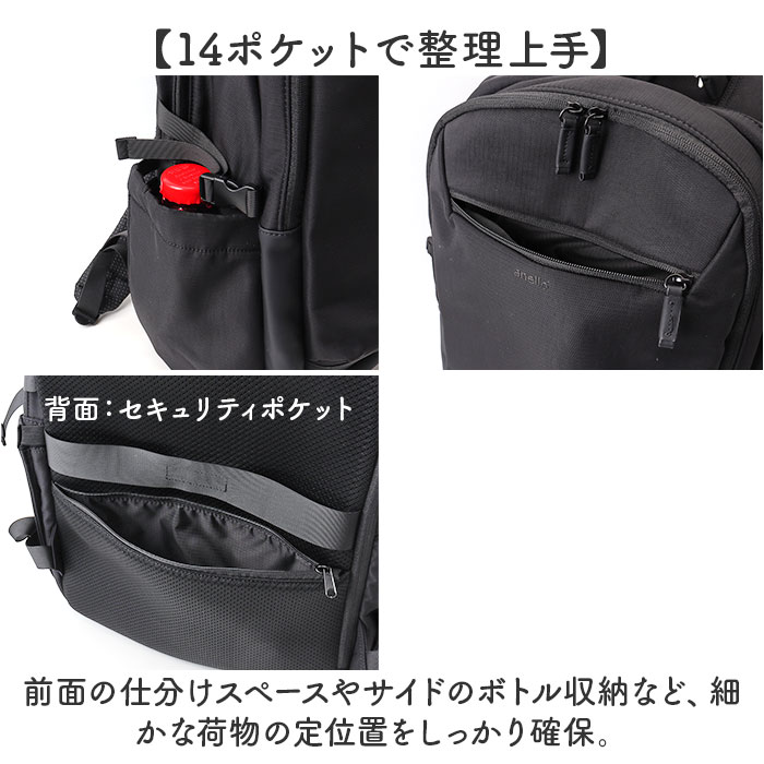 アネロ リュック anello ATB5146 通販 リュックサック バックパック デイパック レディース 大容量 大きめ A4 修学旅行 旅行 1泊 撥水 キャリーオン アネロ | anello | 07