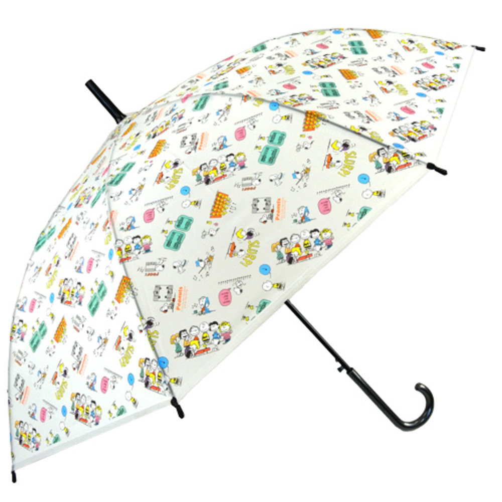 ビニール傘 通販ビニール傘 オシャレ 長傘 レディース 58cm ジャンプ傘 雨傘 かさ おしゃれ 大人 かわいい キャラクター 半透明 ワンタッチ ジャンプ ビニール傘 | SNOOPY | 13