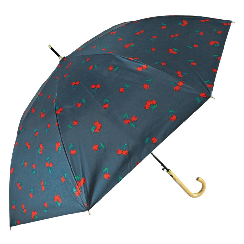 傘 レディース ブランド 長傘 通販 晴雨兼用傘 約 60cm 58cm アテイン おしゃれ 日傘 ジャンプ傘 耐風傘 強風 グラスファイバー骨 ワンタッチ 遮光 傘 | グラス | 06