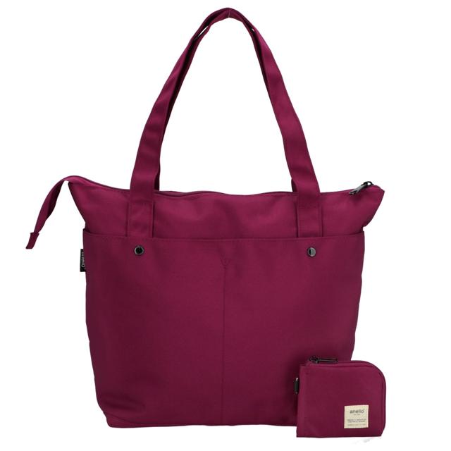 アネロ トートバッグ 通販 レディース 大きめ 軽い 軽量 ファスナー付き ブランド anello 大容量 A4 おしゃれ メンズ シンプル 無地 通勤 通学 アネロ | anello | 10
